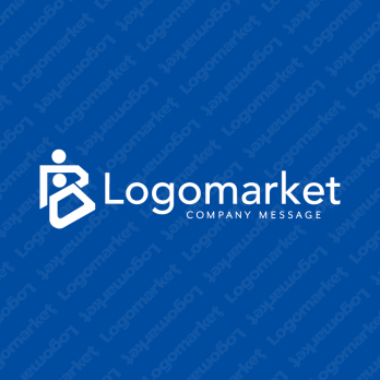 Bと人とタッグのロゴ