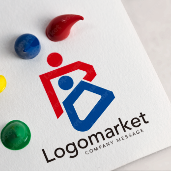 Bと人とタッグのロゴ