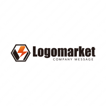 Yと稲妻と六角形のロゴ