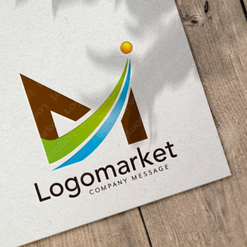 Aとaと虹のロゴ