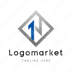 Nと1とナンバーワンのロゴ