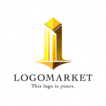 ビルと物件とプリズムのロゴ