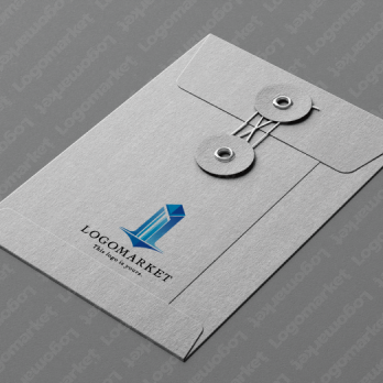 ビルと物件とプリズムのロゴ