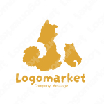 犬とdogとかわいいのロゴ