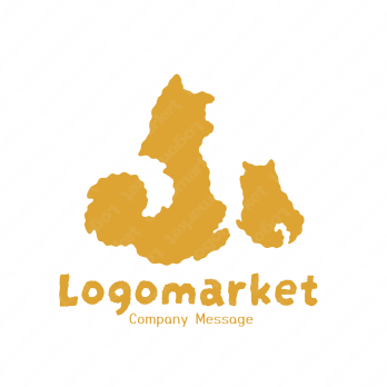 犬とdogとかわいいのロゴ