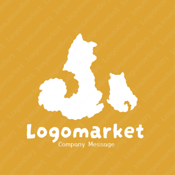 犬とdogとかわいいのロゴ