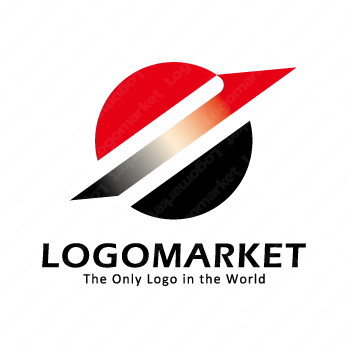 円と矢印と上昇のロゴ