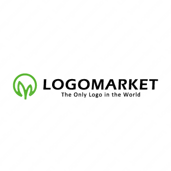 芽と線と円のロゴ