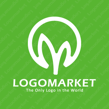 芽と線と円のロゴ