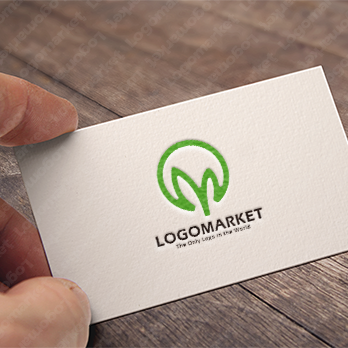 芽と線と円のロゴ