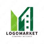 Mと1とビルのロゴ