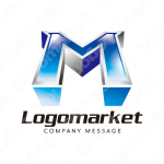 Mとダイナミックと力強さのロゴ