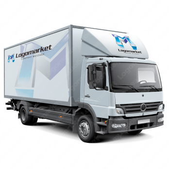 Mとダイナミックと力強さのロゴ