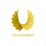 羽根と扇子と鳥のロゴ