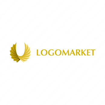 羽根と扇子と鳥のロゴ