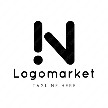 Nとビックリマークと感嘆符のロゴ