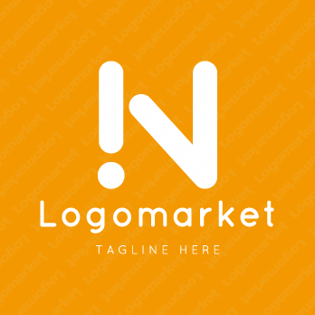 Nとビックリマークと感嘆符のロゴ