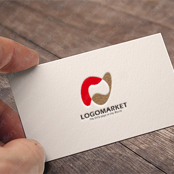 共存とパートナーと融合のロゴ