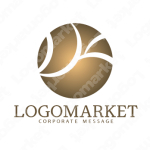 軽快と軽やかと球体のロゴ