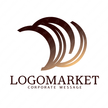 とめどないと続くと抽象のロゴ