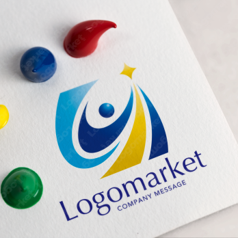 Aとaと虹のロゴ