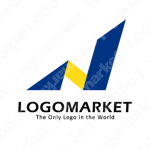 チャートと成長と建物のロゴ