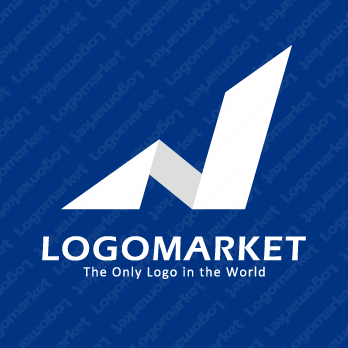 チャートと成長と建物のロゴ