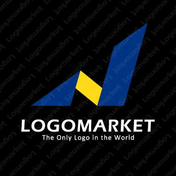 チャートと成長と建物のロゴ