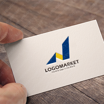 チャートと成長と建物のロゴ