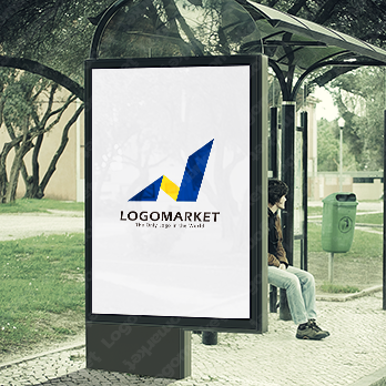 チャートと成長と建物のロゴ