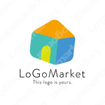 家と丸と柔らかいのロゴ