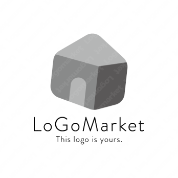 家と丸と柔らかいのロゴ