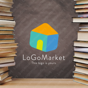 家と丸と柔らかいのロゴ