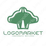 木と自然と緑のロゴ