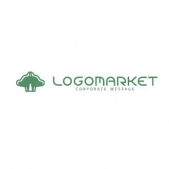 木と自然と緑のロゴ