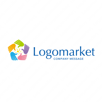 手と鳥と希望のロゴ