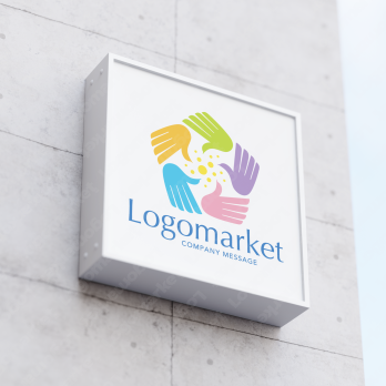 手と鳥と希望のロゴ