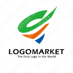 スパイラルと上昇と成長のロゴ