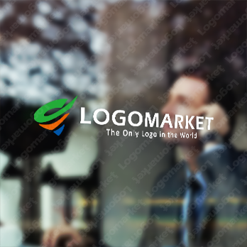 スパイラルと上昇と成長のロゴ