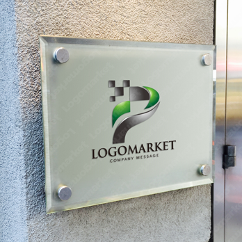 Pと先進的とテクニカルのロゴ