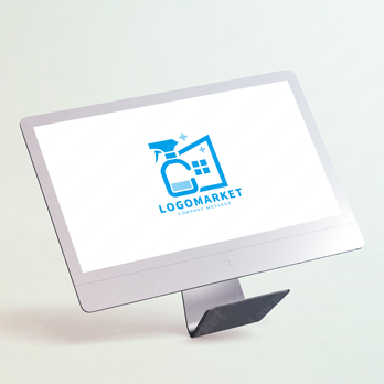 洗剤とハウスクリーニングと清潔のロゴ