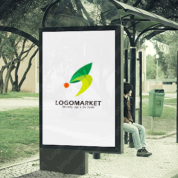 若葉と飛躍と妖精のロゴ