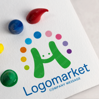 Aとaと虹のロゴ