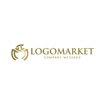 Mとイーグルと威厳のロゴ