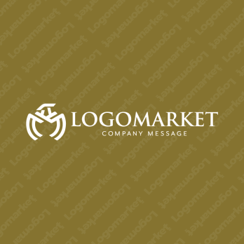 Mとイーグルと威厳のロゴ