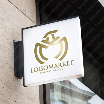 Mとイーグルと威厳のロゴ