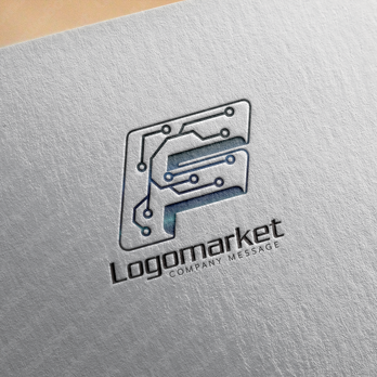 Fと機械的と電子回路のロゴ