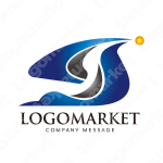 SとYと鳥のロゴ