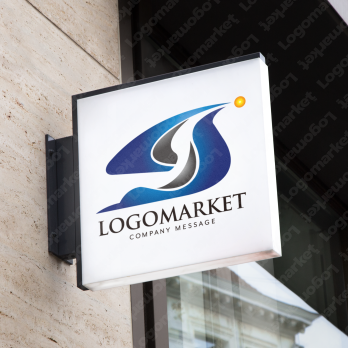 SとYと鳥のロゴ