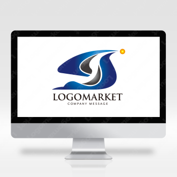 SとYと鳥のロゴ